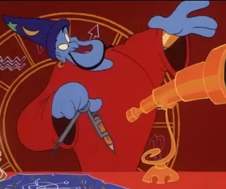 Aladdin and the King of Thieves Hidden Mickey Sorcerer