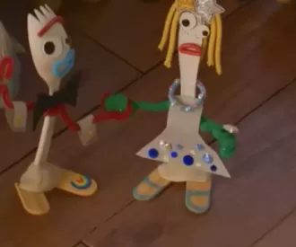 Does Forky’s girlfriend, Knifey, feature a Hidden Mickey?