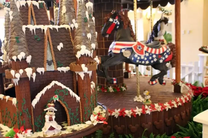 Disney's Beach Club Resort Gingerbread Hidden Mickey