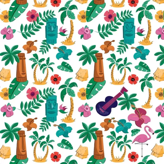 Hawaiian themed Hidden Mickey Brainteaser