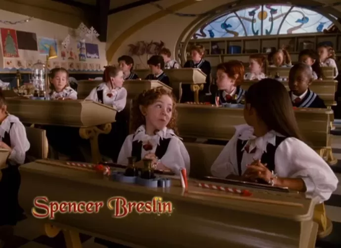 There is a Hidden Mickey in this scene of Santa Clause 3.